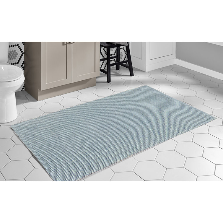 Brambly Cottage Horstman Flatweave Cotton Blue Area Rug Wayfair.co.uk